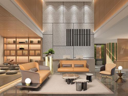 3d,Render,Of,Modern,Luxury,Hotel,Interior